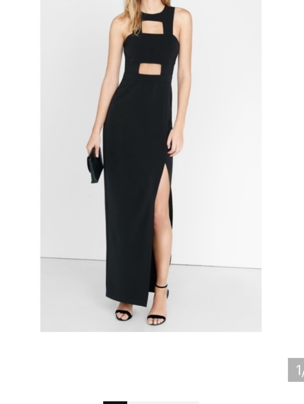 Sexy Cutout Black Dress Express Size 4